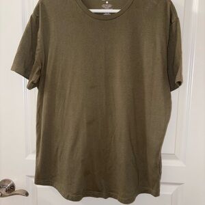 Men's Olive Green Short Sleeve T-Shirt